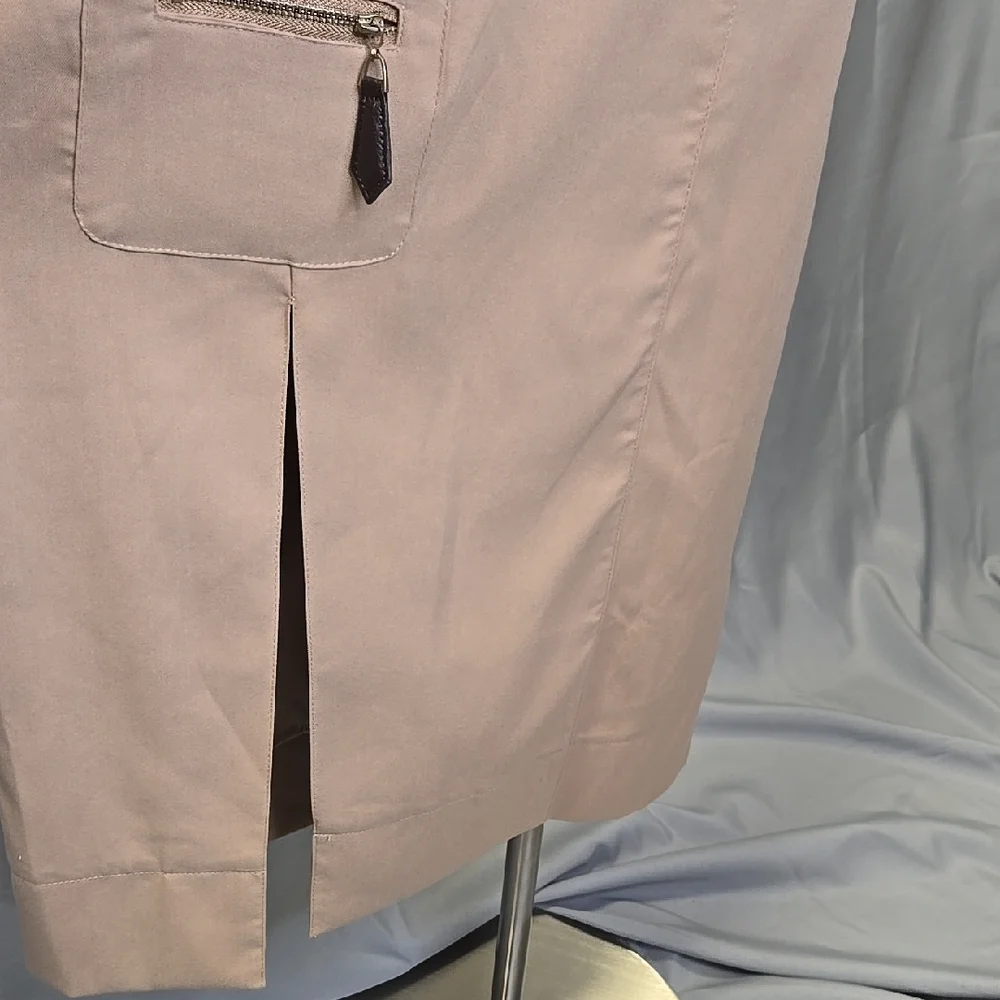 L'atiste Khaki Belted Dress with Pockets Utility or Safari Style Dress Size M - Picture 8 of 15